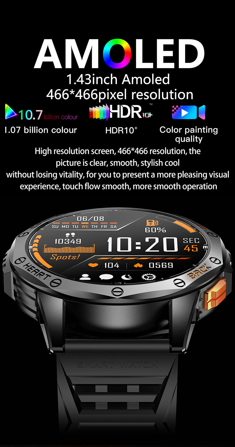 K67 Smart Watch, K67 Smartwatches, K67 Watch with Flashlight, K67 Watch with Light, K67 Waterproof Watch, GPS Smart Watch, Smartwatch with Light, Smart Watch with Light, Watch with LED Light, AMOLED Smart Watch